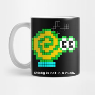 Sticky is not in a rush. Mug